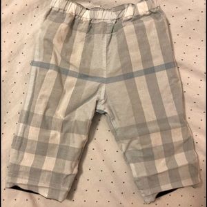 NEW BURBERRY REVERSIBLE PANTS 3M BABY BLUE